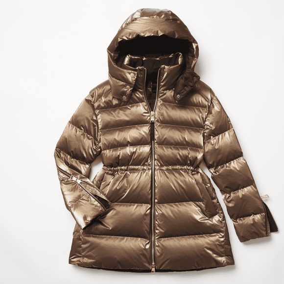 NWT very oversized Athletes Alicia Keyes gold puffy - Picture 2 of 11